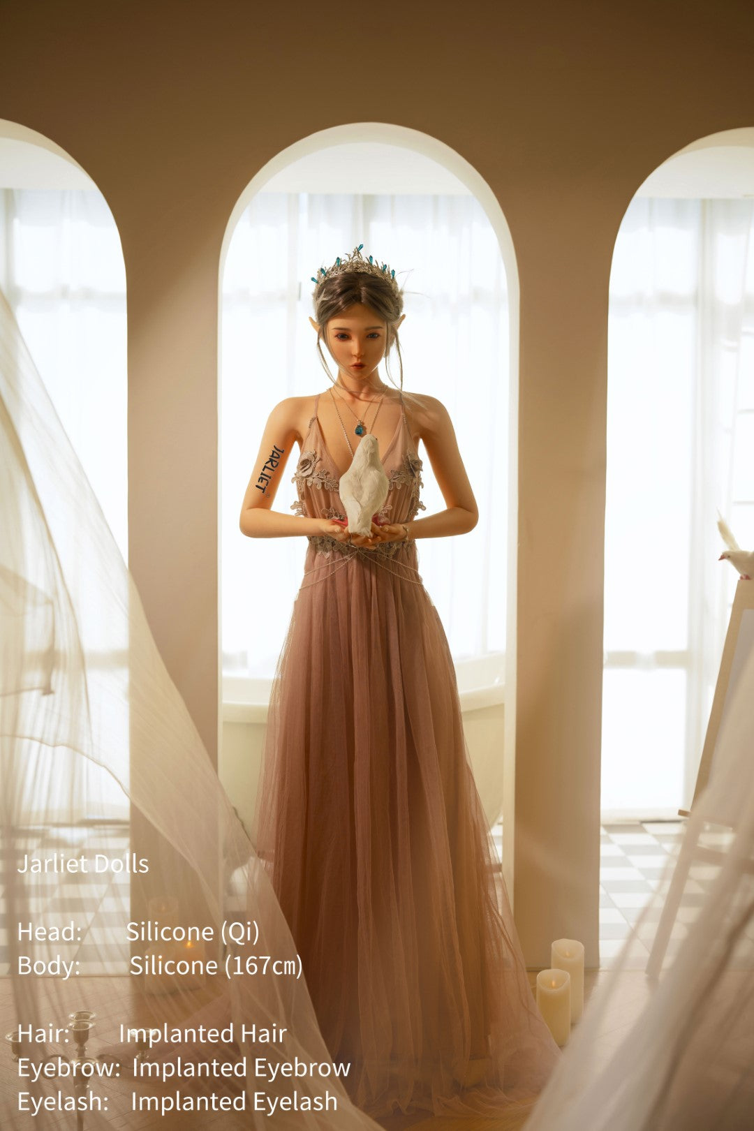 Qi sexdukke (Jarliet 167 cm B-cup silikon)