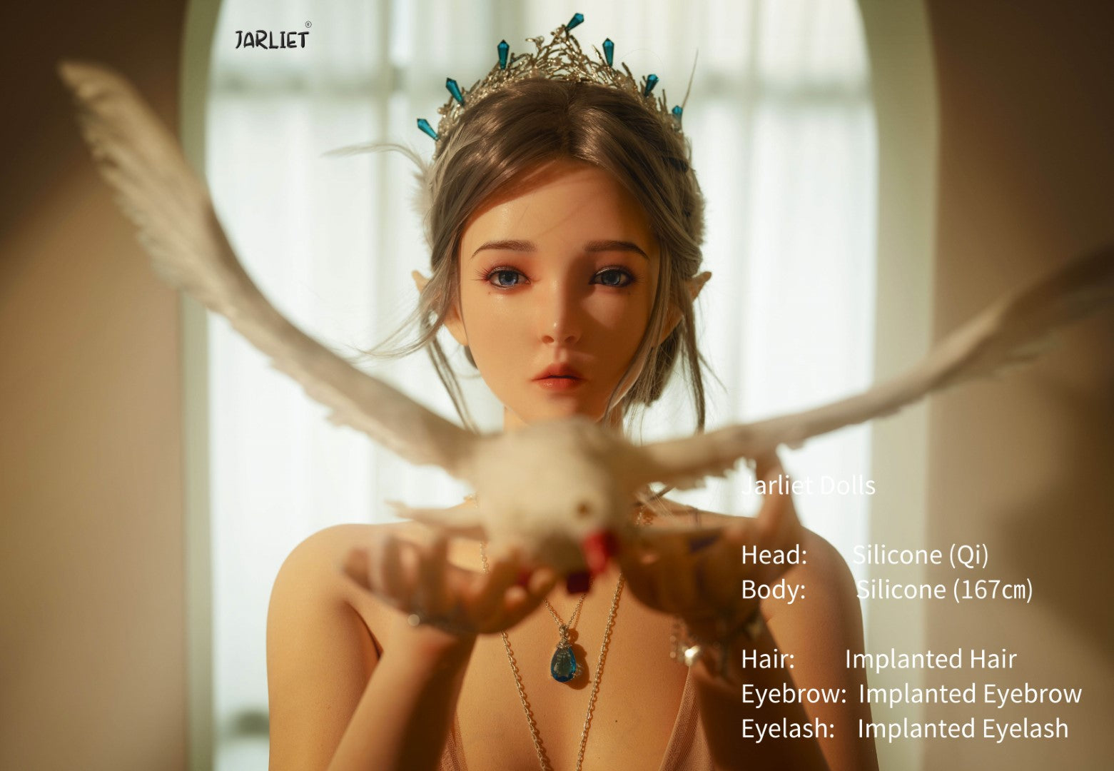 Qi sexdukke (Jarliet 167 cm B-cup silikon)