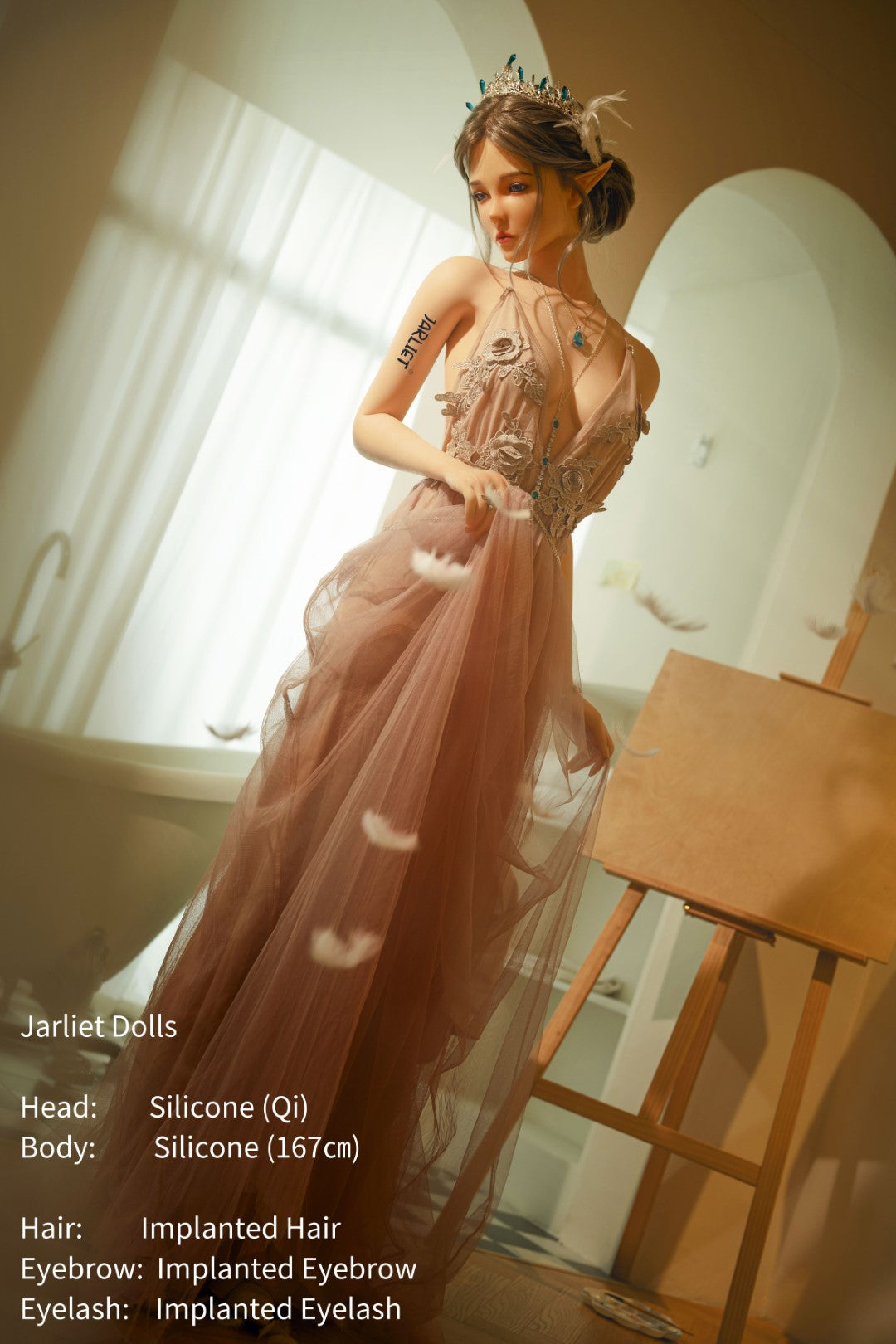 Qi sexdukke (Jarliet 167 cm B-cup silikon)