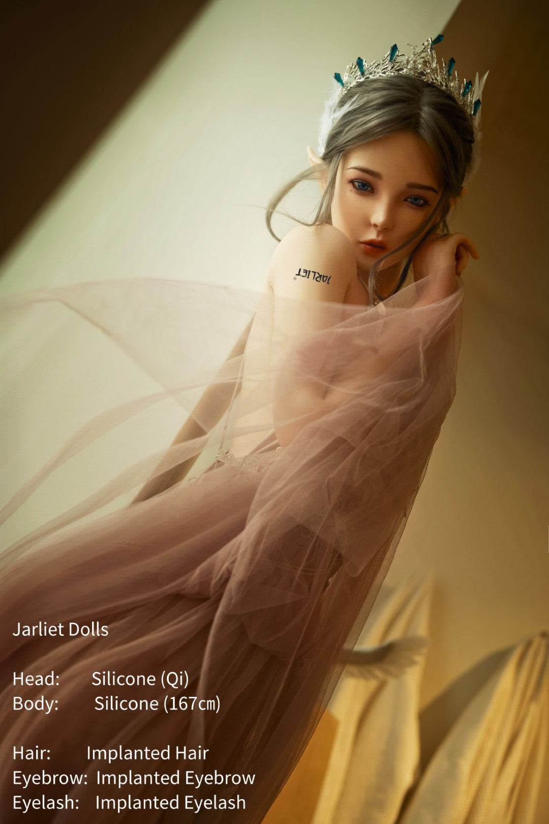 Qi sexdukke (Jarliet 167 cm B-cup silikon)