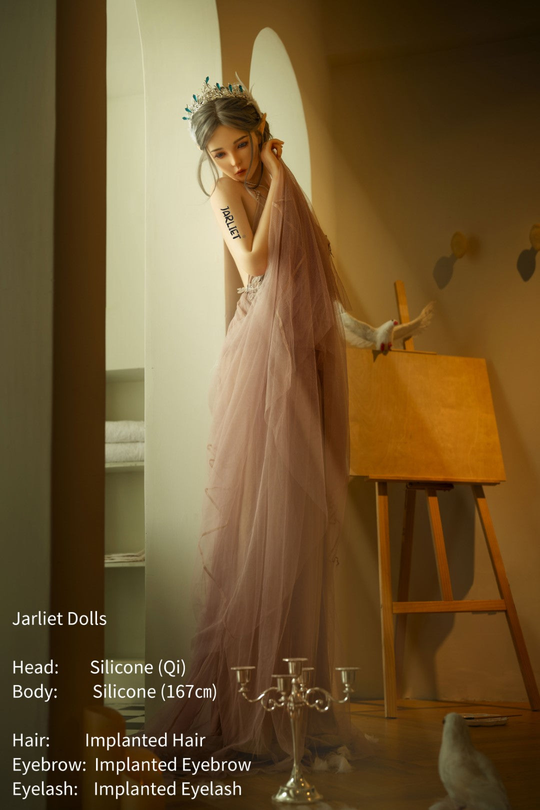 Qi sexdukke (Jarliet 167 cm B-cup silikon)