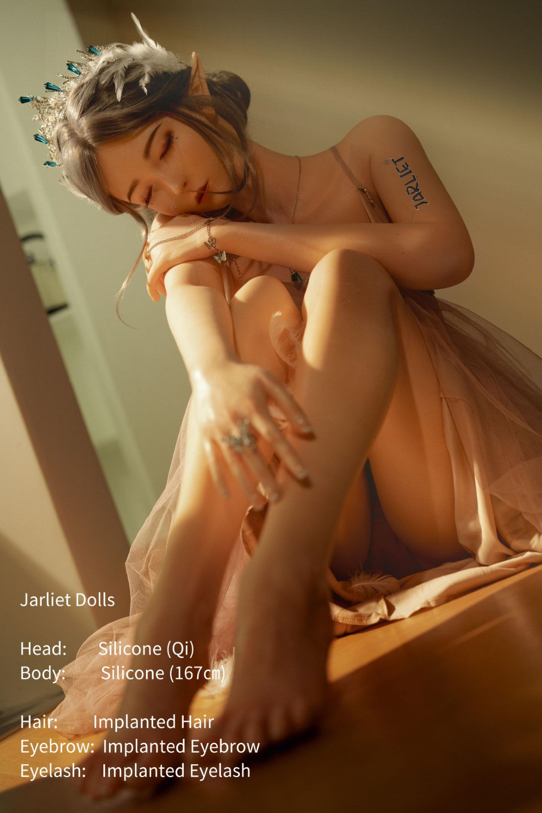 Qi sexdukke (Jarliet 167 cm B-cup silikon)