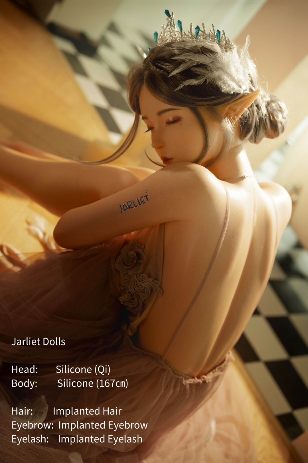 Qi sexdukke (Jarliet 167 cm B-cup silikon)