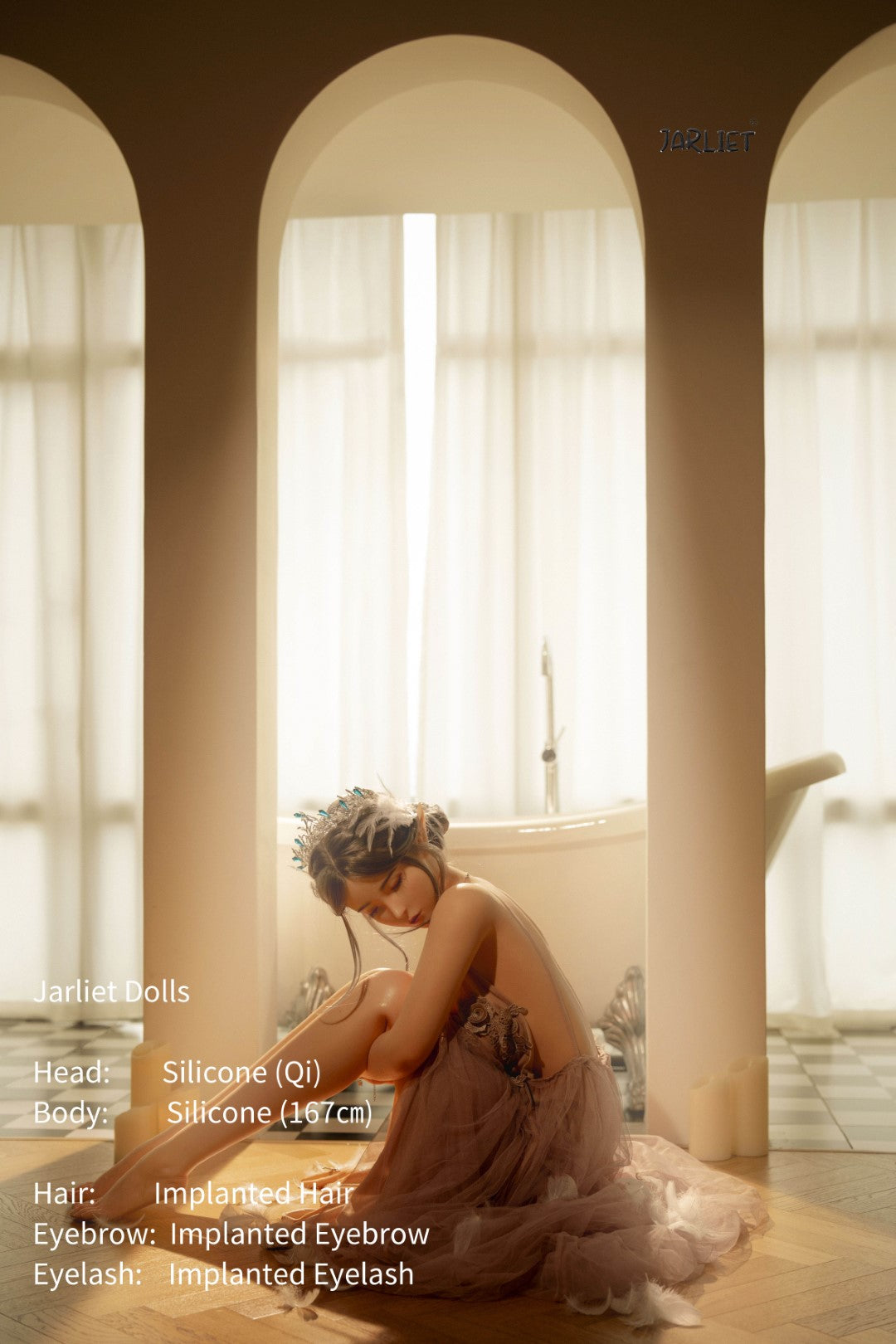 Qi sexdukke (Jarliet 167 cm B-cup silikon)
