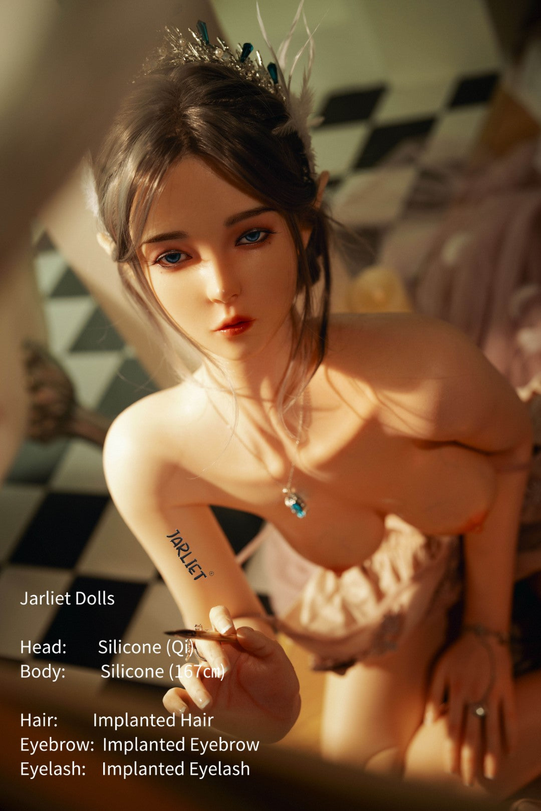 Qi sexdukke (Jarliet 167 cm B-cup silikon)