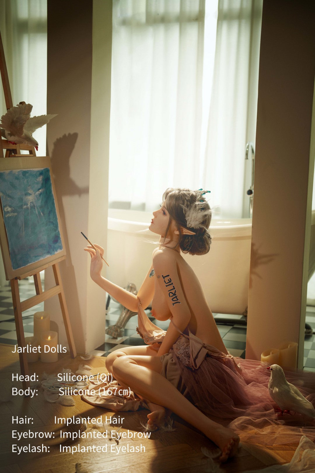 Qi sexdukke (Jarliet 167 cm B-cup silikon)