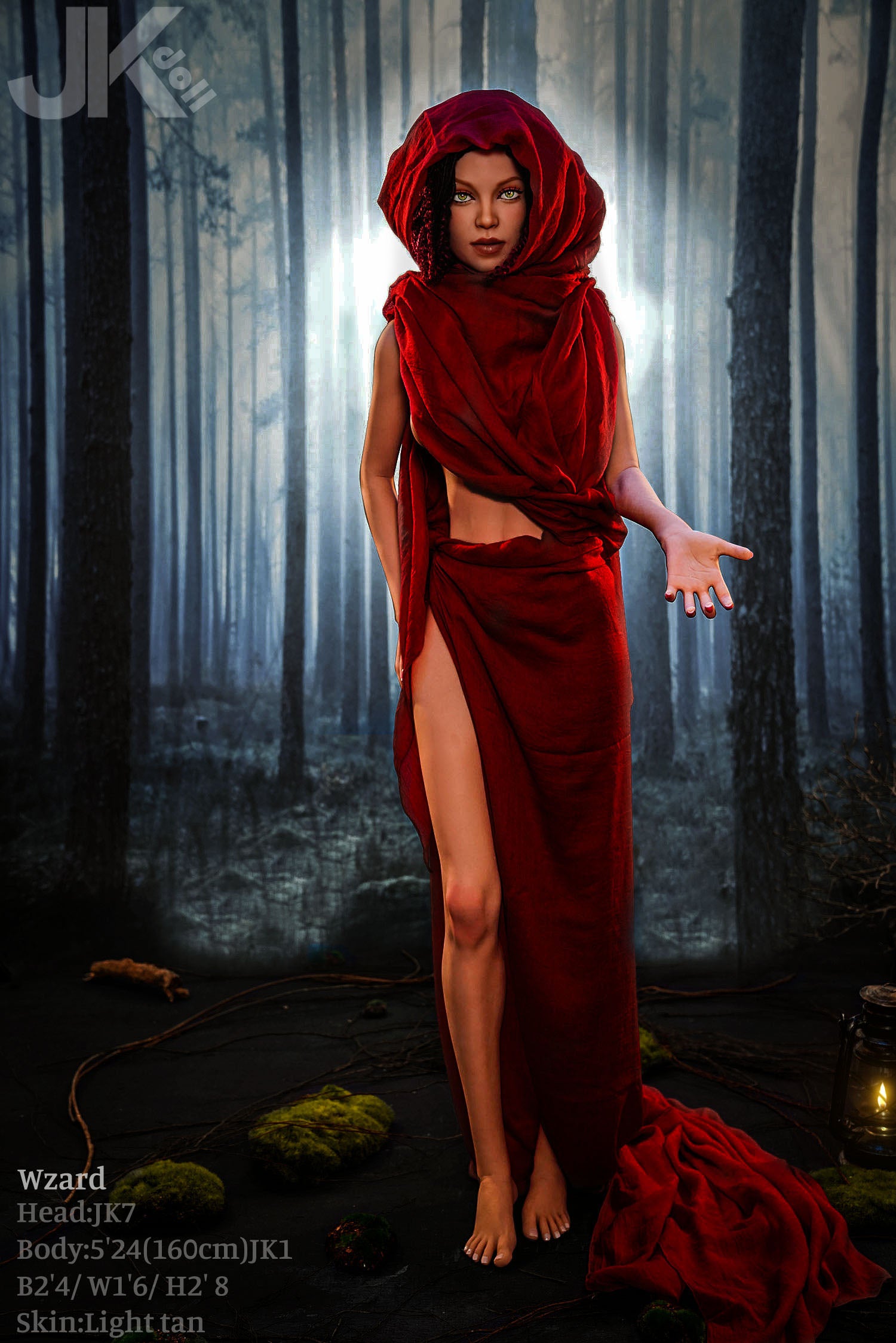 Veiviser sexdukke (JK-Doll 160 cm D-cup JK7 TPE)