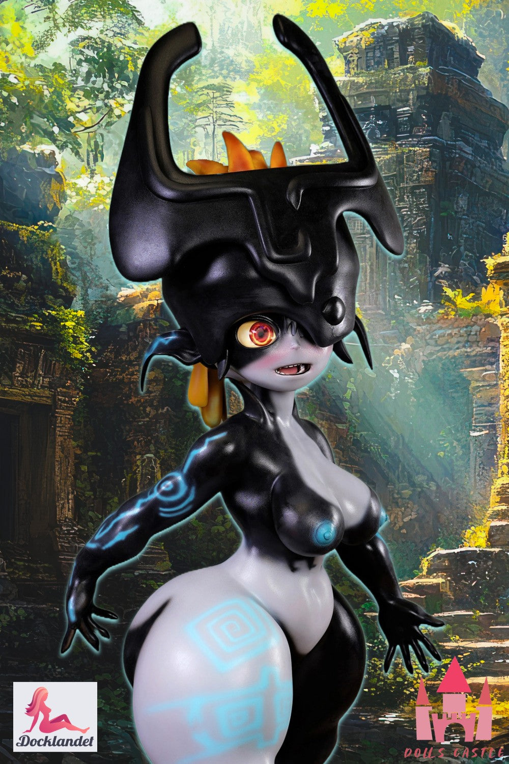 Midna is a special 130 cm doll from the Dolls Castle brand. This doll has an appearance inspired by the popular character Midna from the game The Legend of Zelda. For those of you looking for a Midna sex doll in real size, this doll is really something to check out. The Midna sex doll is really curvy with very wide hips. A unique doll and something for the real collector or for those of you who have fantasized about sex with a fictional character like Midna.&amp;nbsp;