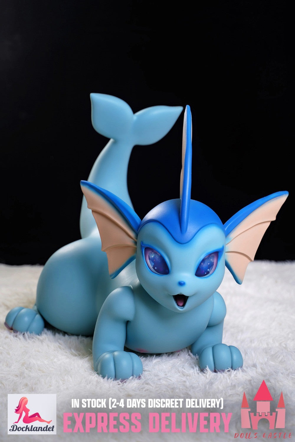 Vaporeon sexdukke (Dolls Castle 100 cm silikon) EXPRESS Pokémon dukke på lager