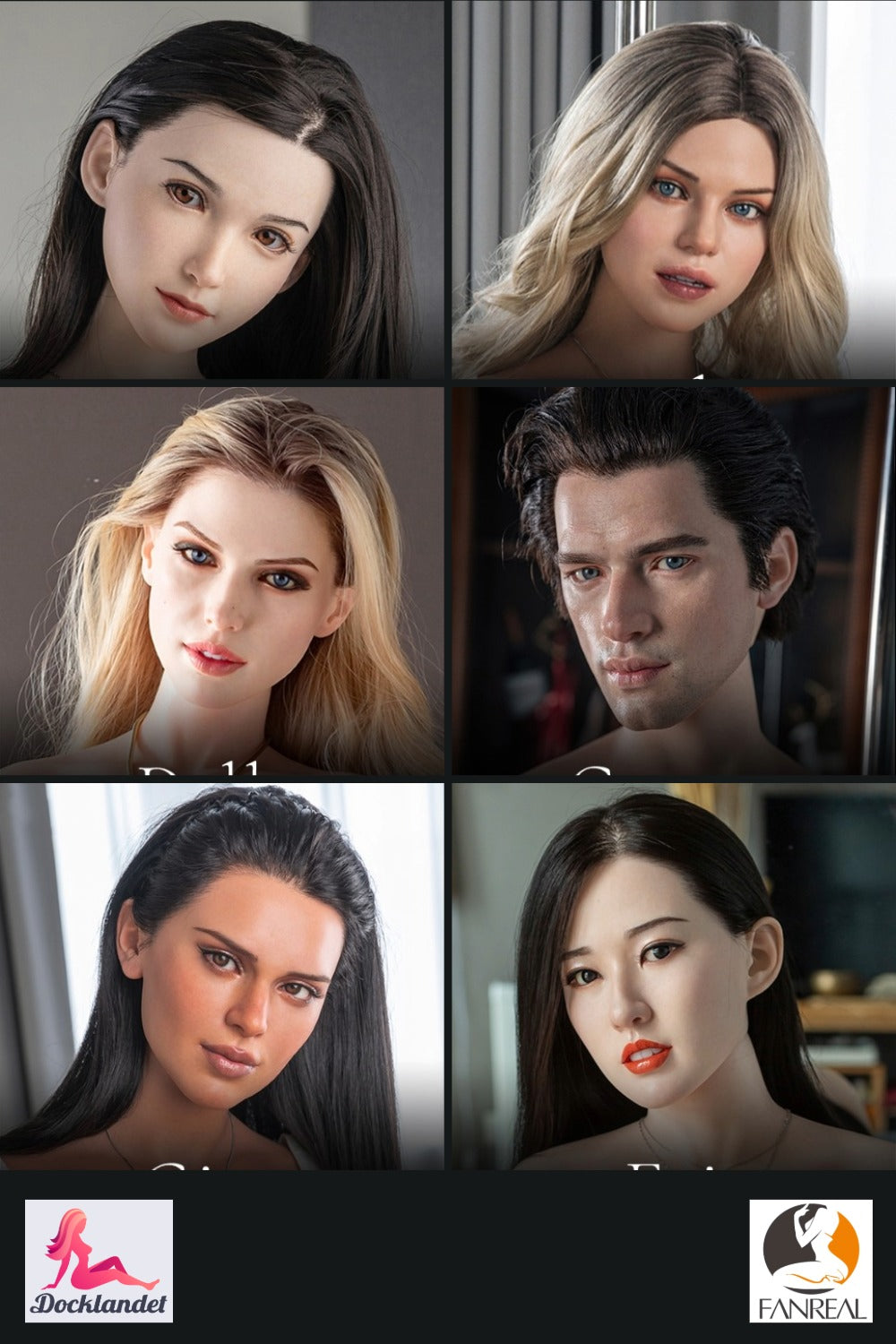 Ekstra hode (Fanreal Doll Silicone Original)