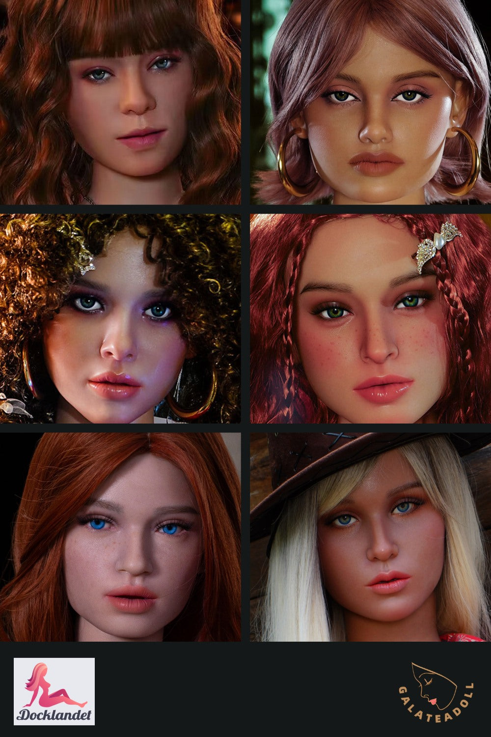 Ekstra hode (Galatea Doll Original silikon)