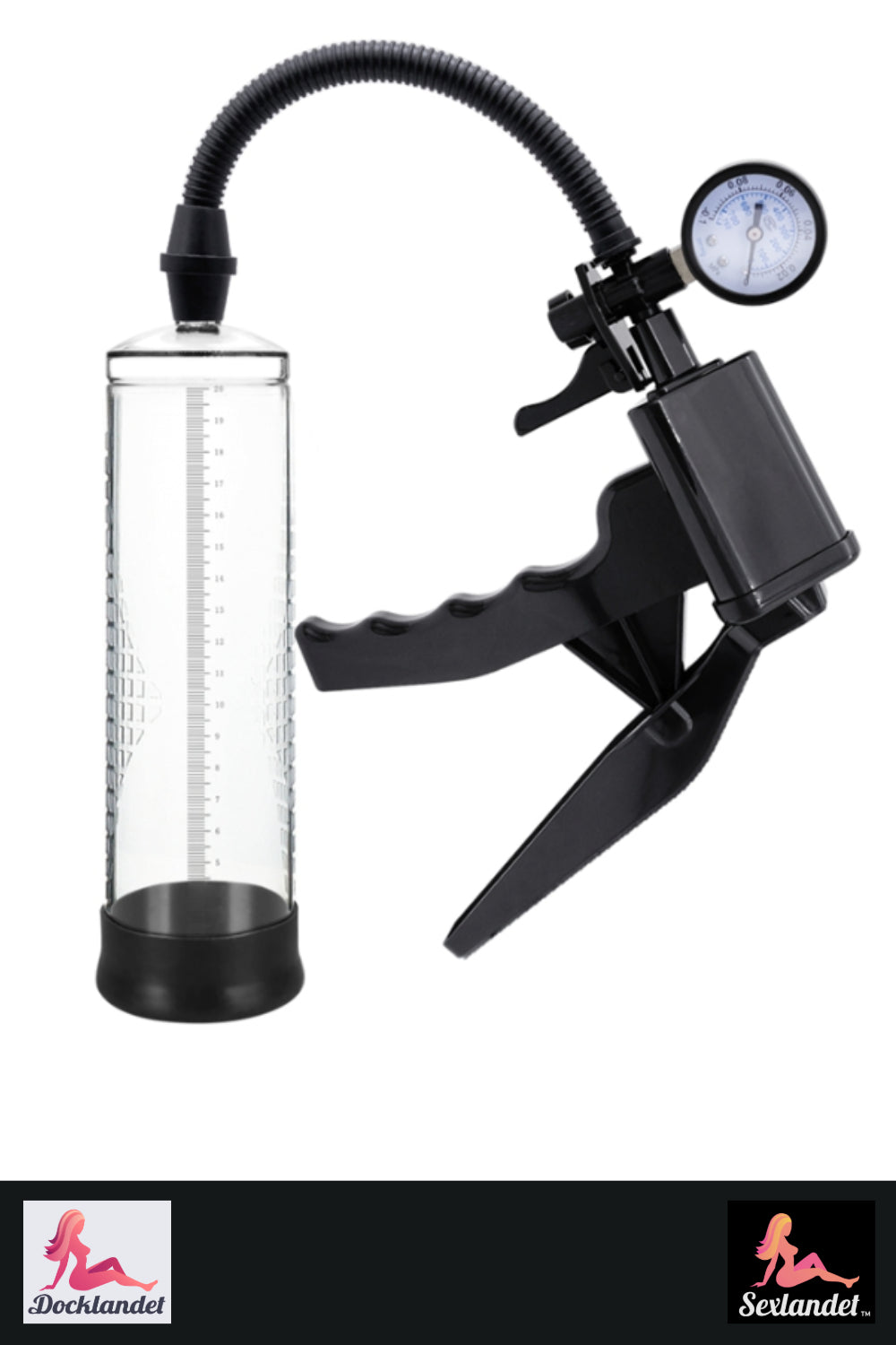 Penispumpe manual - med trykkmåler (Sexlandet)
