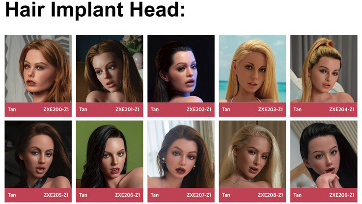 Ekstra hode (Zelex Doll SLE Silikon Original)