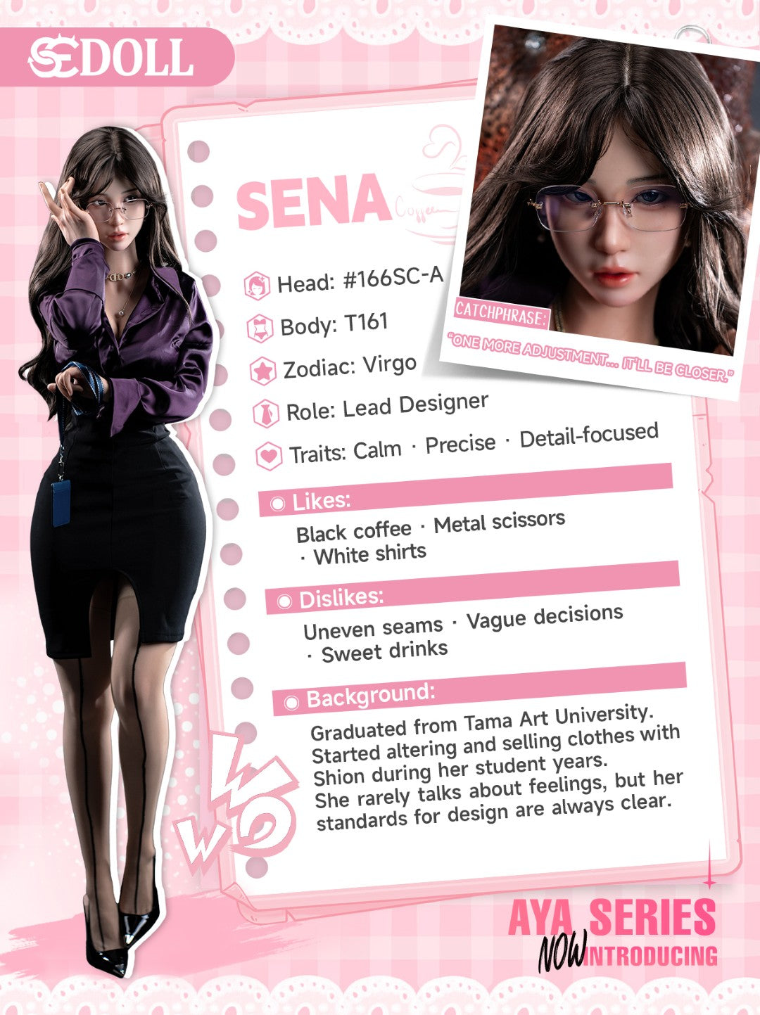 Sena.A sexdukke (SEDoll 161 cm C-cup #166SC RST silikon)