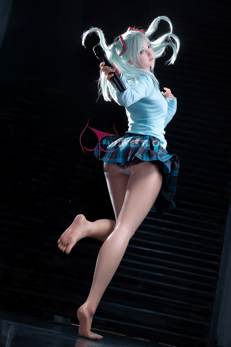 Hatsune Miko sexdukke (FunWest Doll 159cm a-cup #041S silikon)
