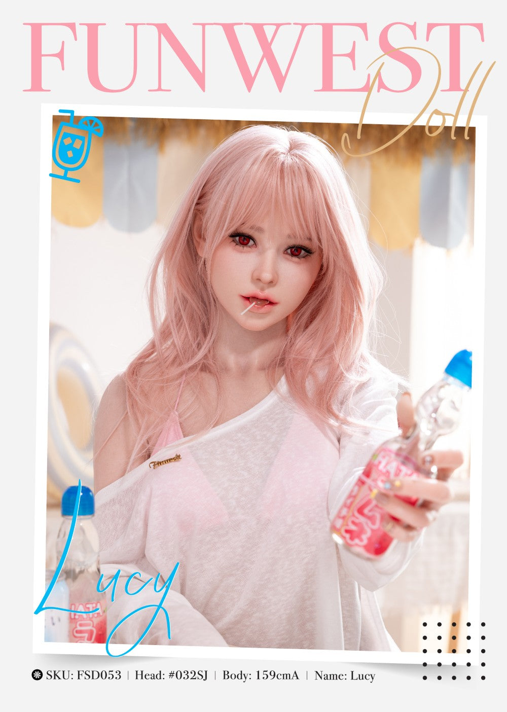 Lucy Sex doll (FunWest Doll 159cm A-cup #032SJ RST Silicone)