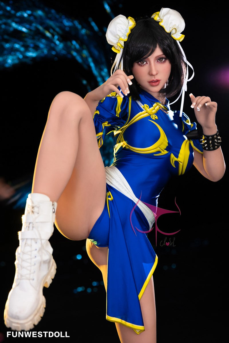 Chun Li sexdukke (FunWest Doll 155 cm F-cup #032 TPE)