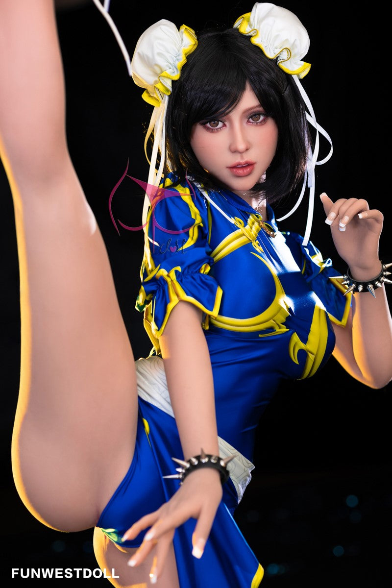 Chun Li sexdukke (FunWest Doll 155 cm F-cup #032 TPE)