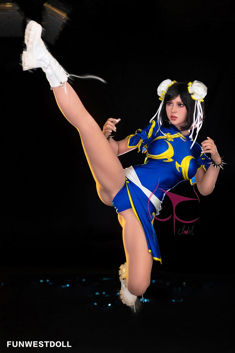 Chun Li sexdukke (FunWest Doll 155 cm F-cup #032 TPE)