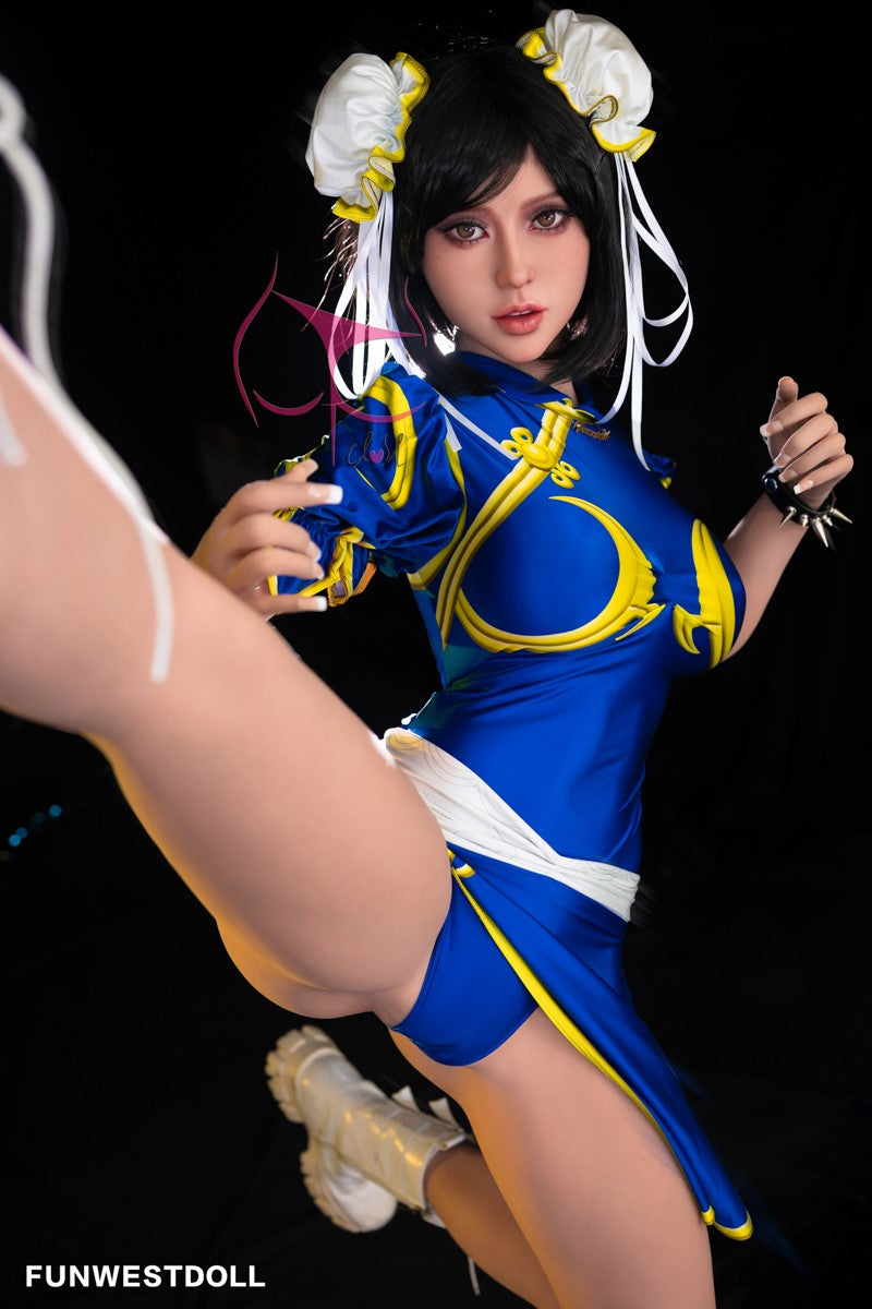 Chun Li sexdukke (FunWest Doll 155 cm F-cup #032 TPE)
