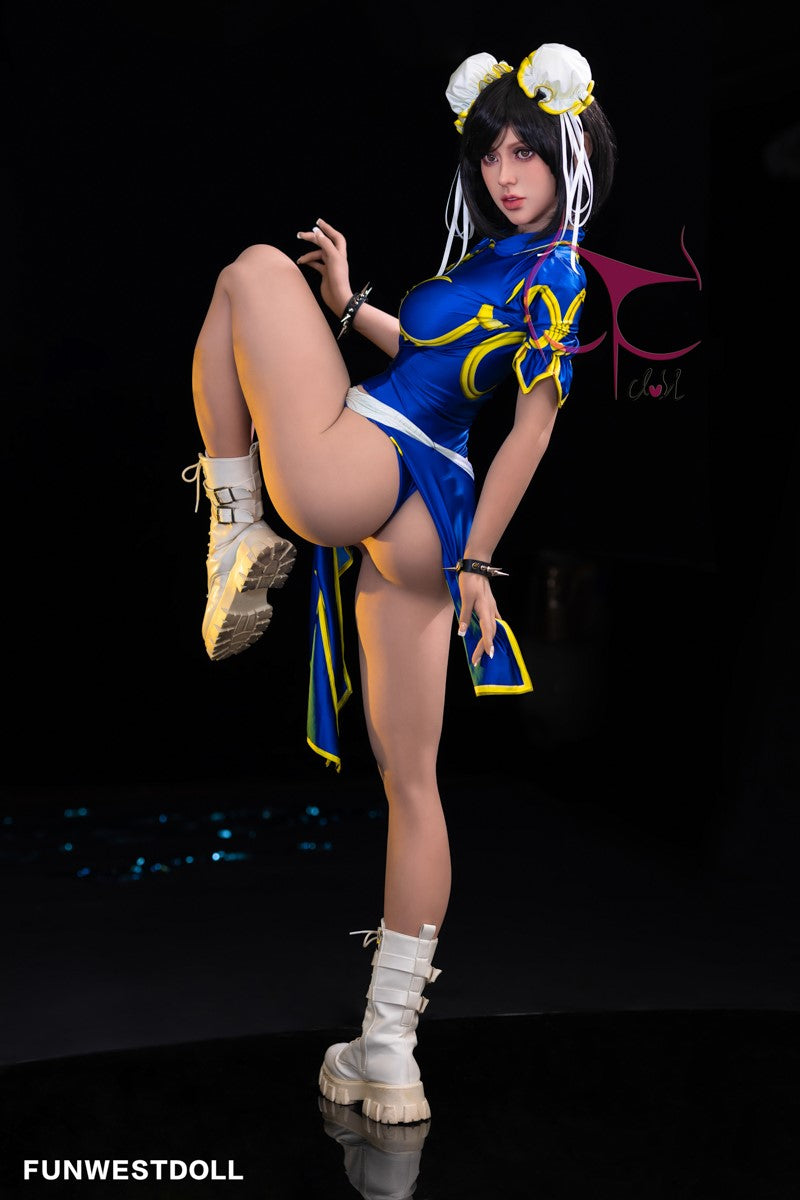 Chun Li sexdukke (FunWest Doll 155 cm F-cup #032 TPE)