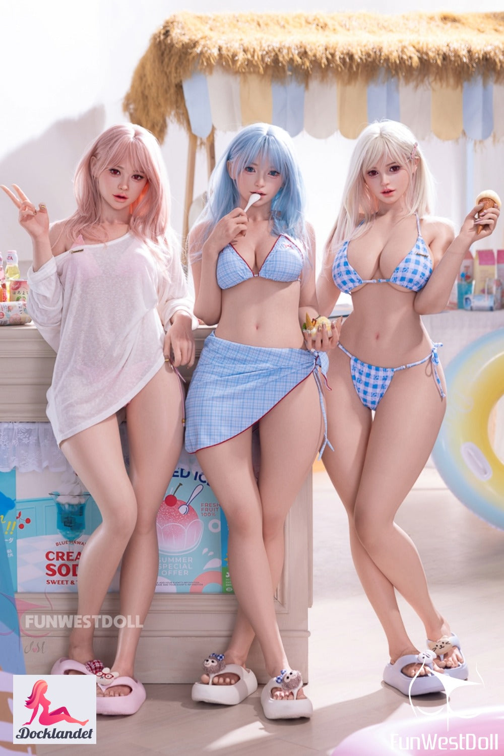 Alice is an extremely realistic 159 cm tall doll who has a curvy body with wide hips and large breasts (F-cup). An exclusive sex doll with charming appearance and of the highest quality from the well-known brand FunWest Doll. Extra detailed skin (RST = real skin texture).