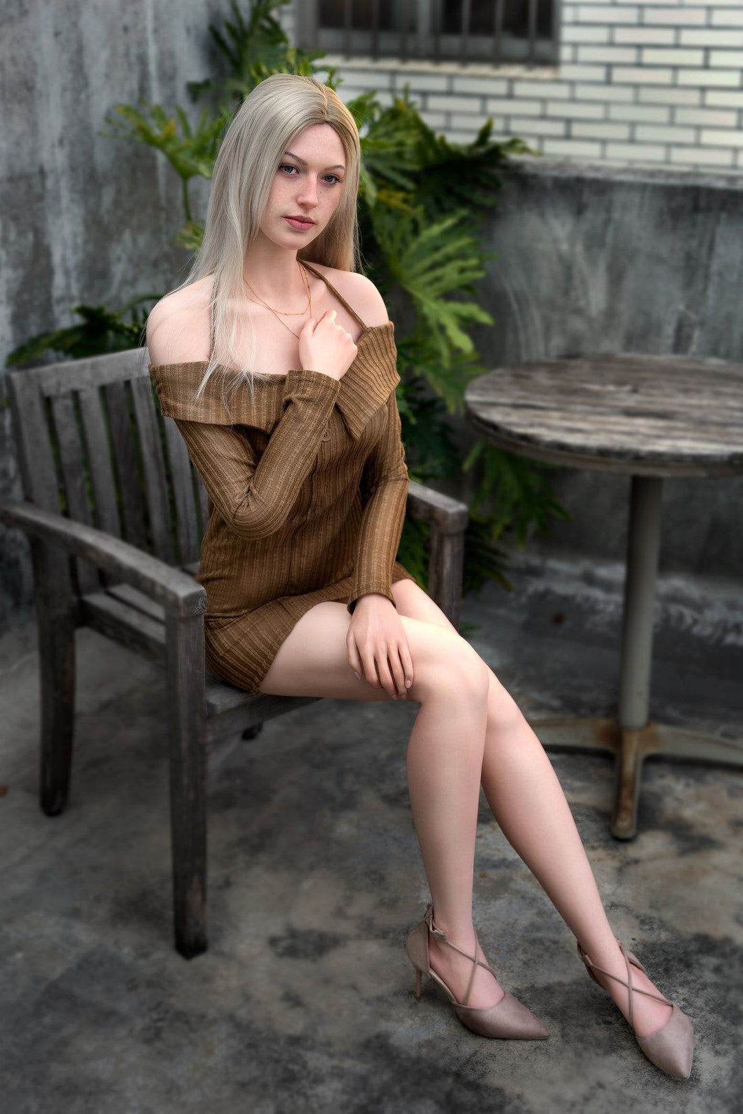 Evelina sexdukke (Zelex 175cm e-cup GE41-1 silikon)