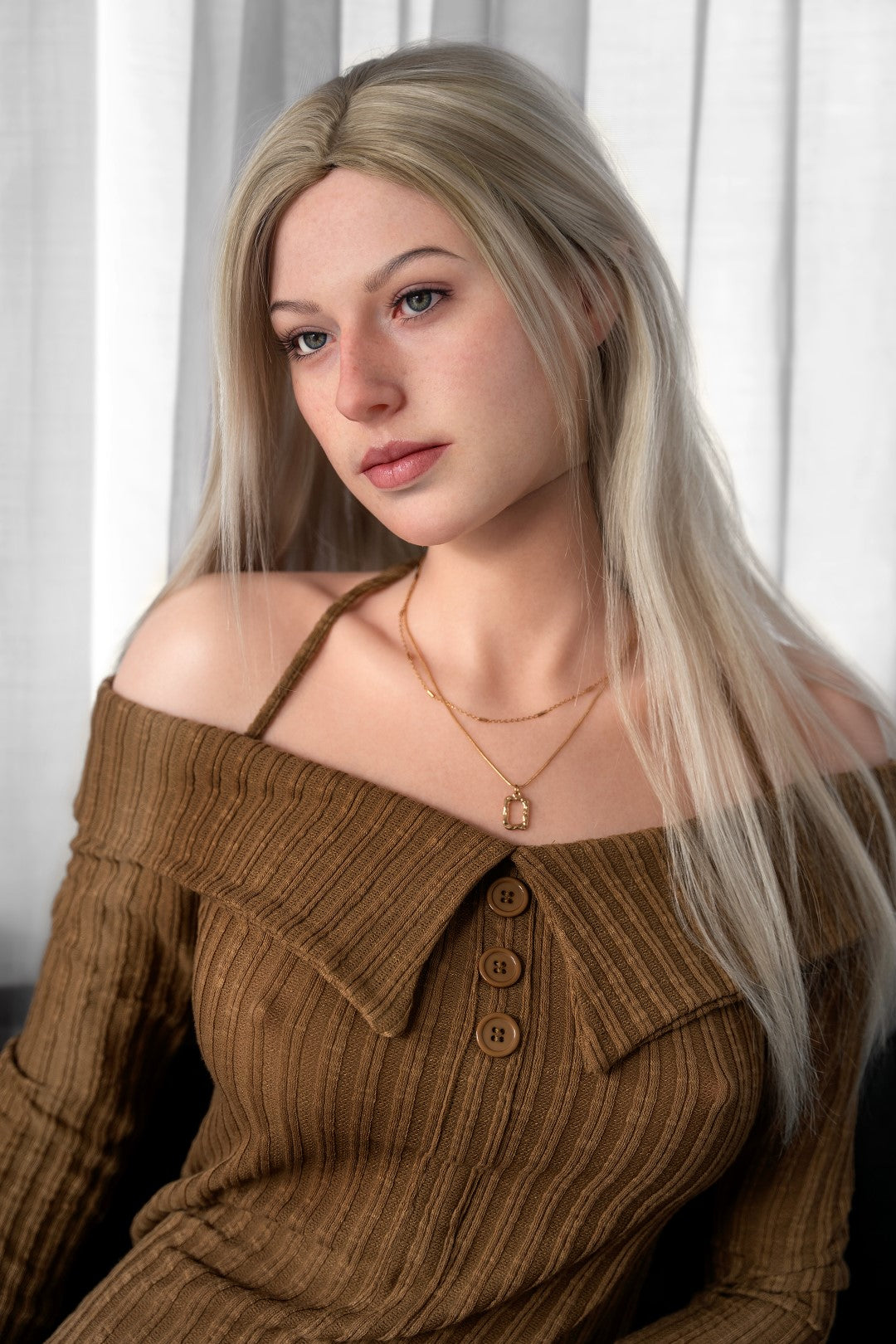 Evelina sexdukke (Zelex 175cm e-cup GE41-1 silikon)
