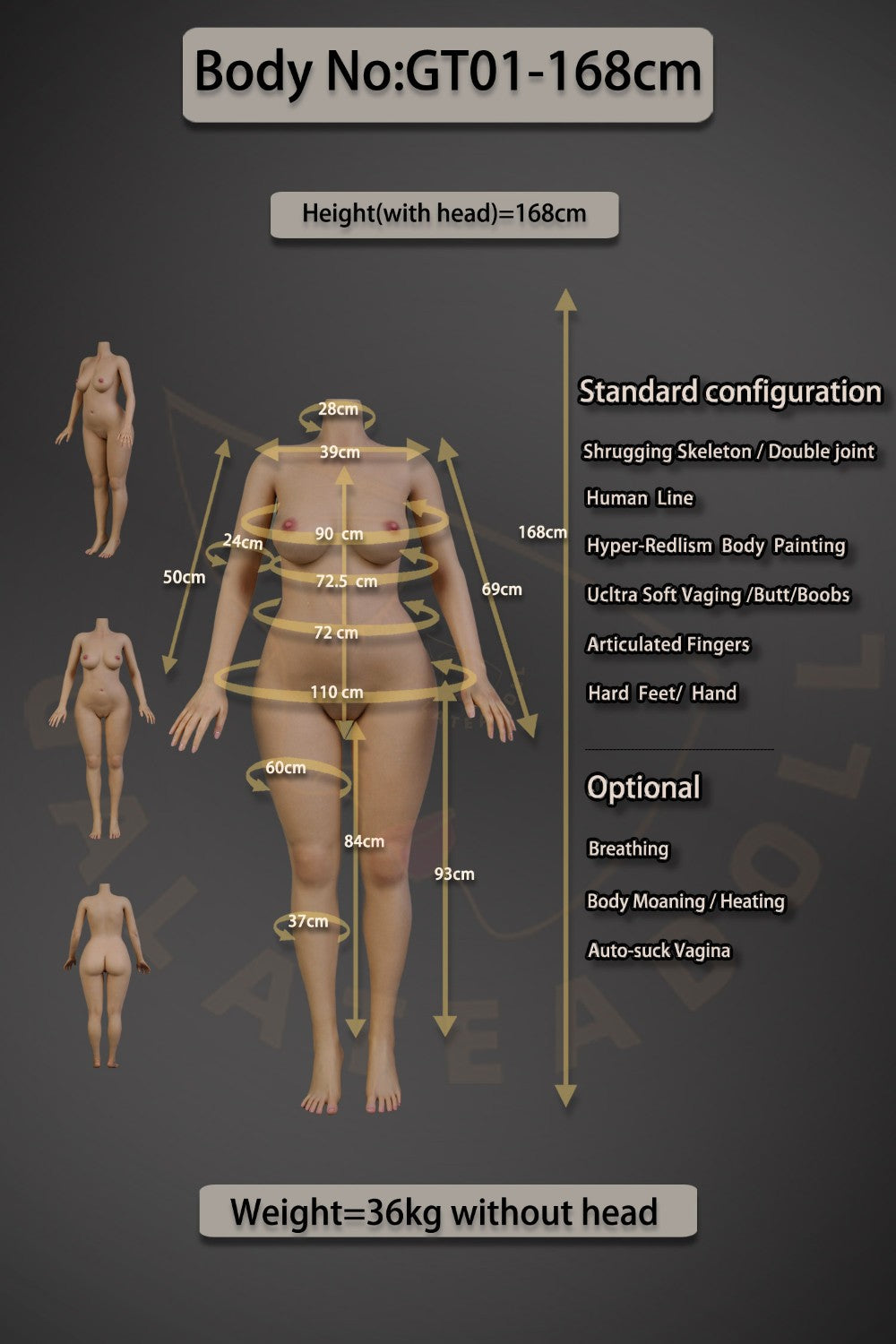 Indira sexdukke (Galatea Doll 168 cm C-cup #044 Silikon)