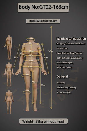 Isodora sexdukke (Galatea Doll 163cm d-cup #117 silikon)