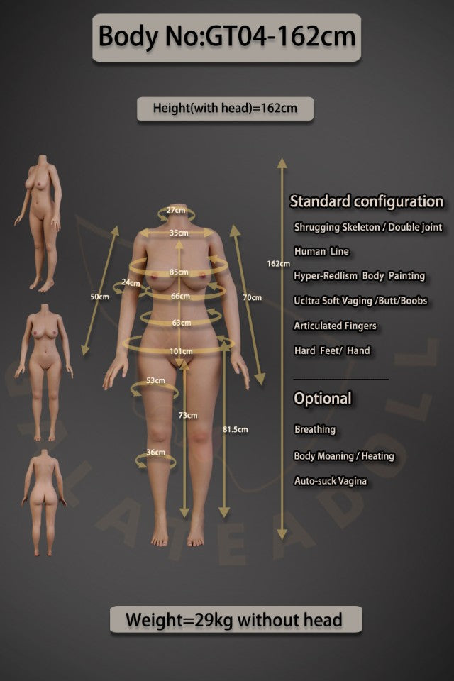 Alma sexdukke (Galatea Doll 162 cm C-cup #050 Silikon)