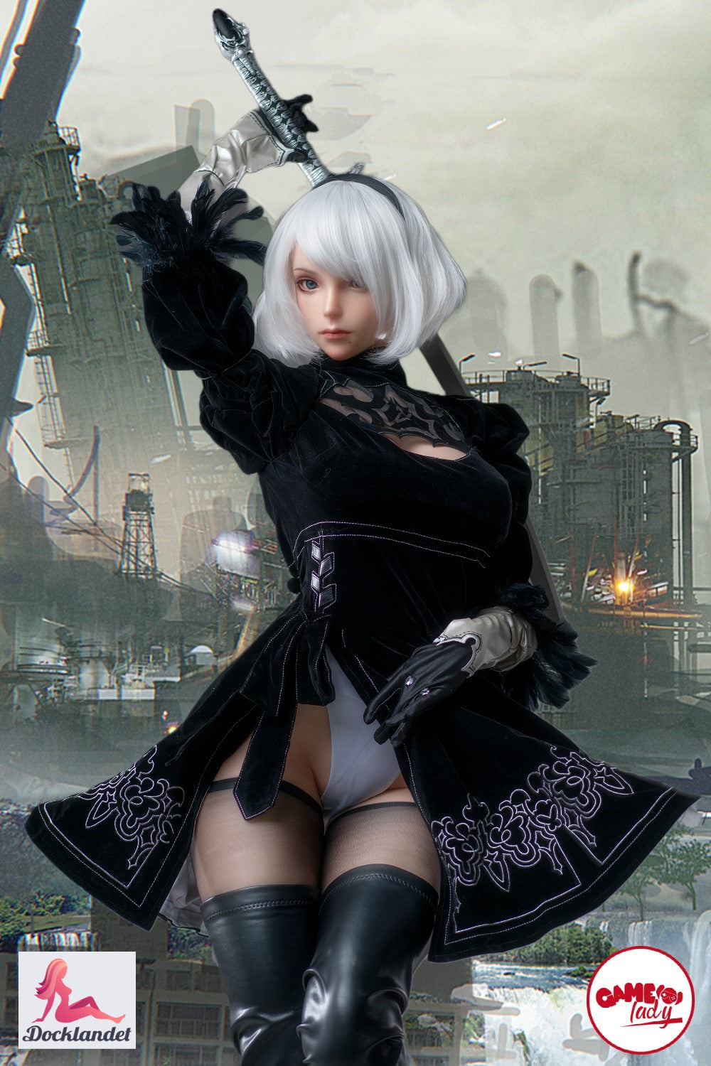 Yorha 2B sexdukke (Game Lady 171 cm E-cup nr.18 silikon)