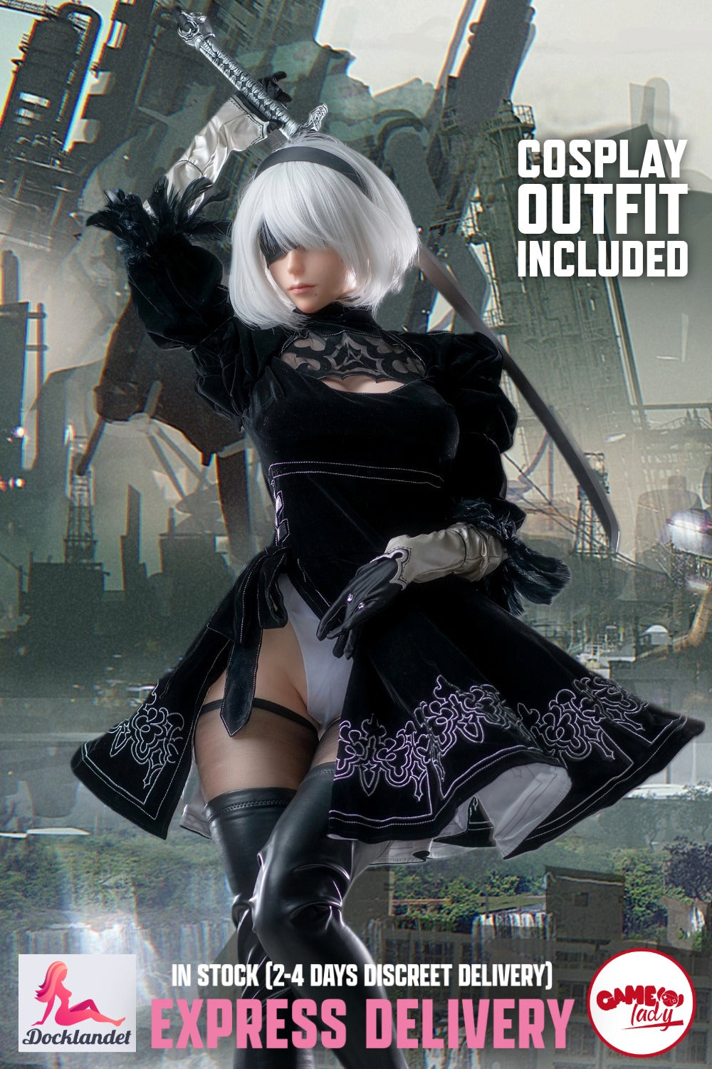 Nier Automata 2B Yorha Sex doll (171 cm E-cup) | Game Lady EXPRESS (in  stock)