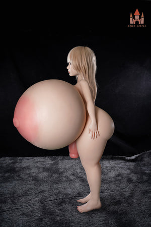 Britisk sexdukke (Dolls Castle 110cm gigantiske bryster silikon)