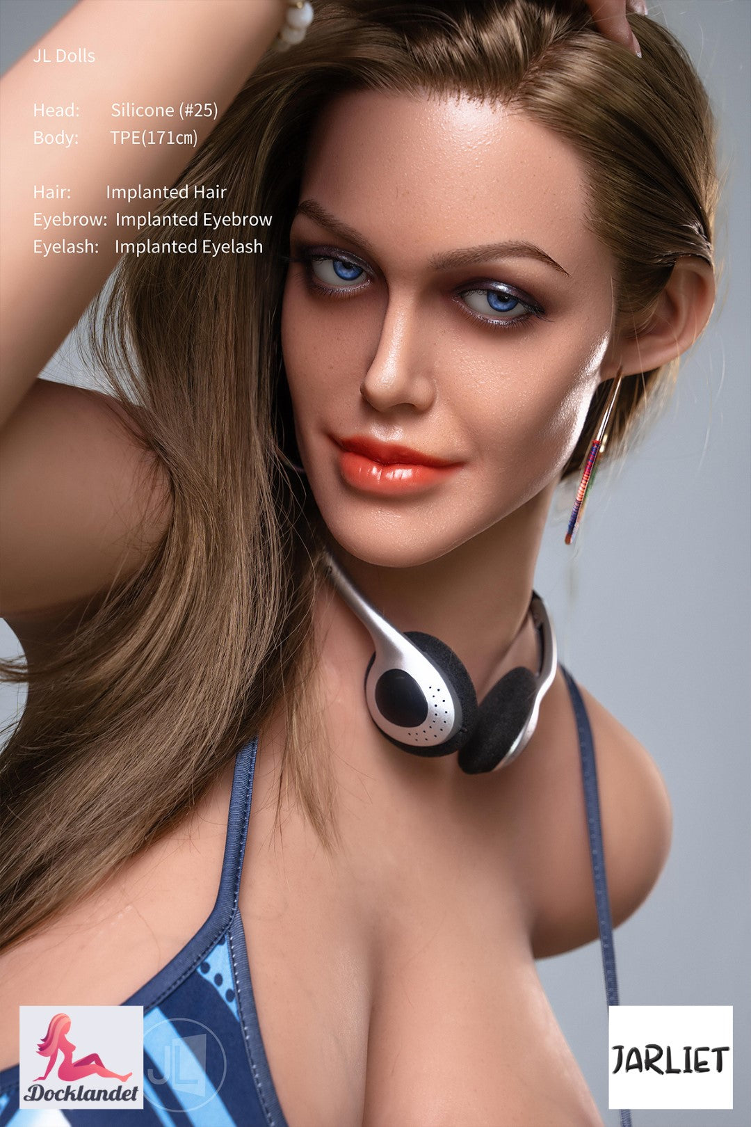 Gina sexdukke (Jarliet 171 cm M-cup TPE+silikon)