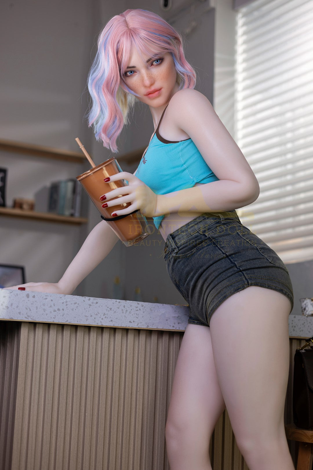 Heidi sexdukke (Irontech Doll 162cm a-cup S46 TPE+silikon)