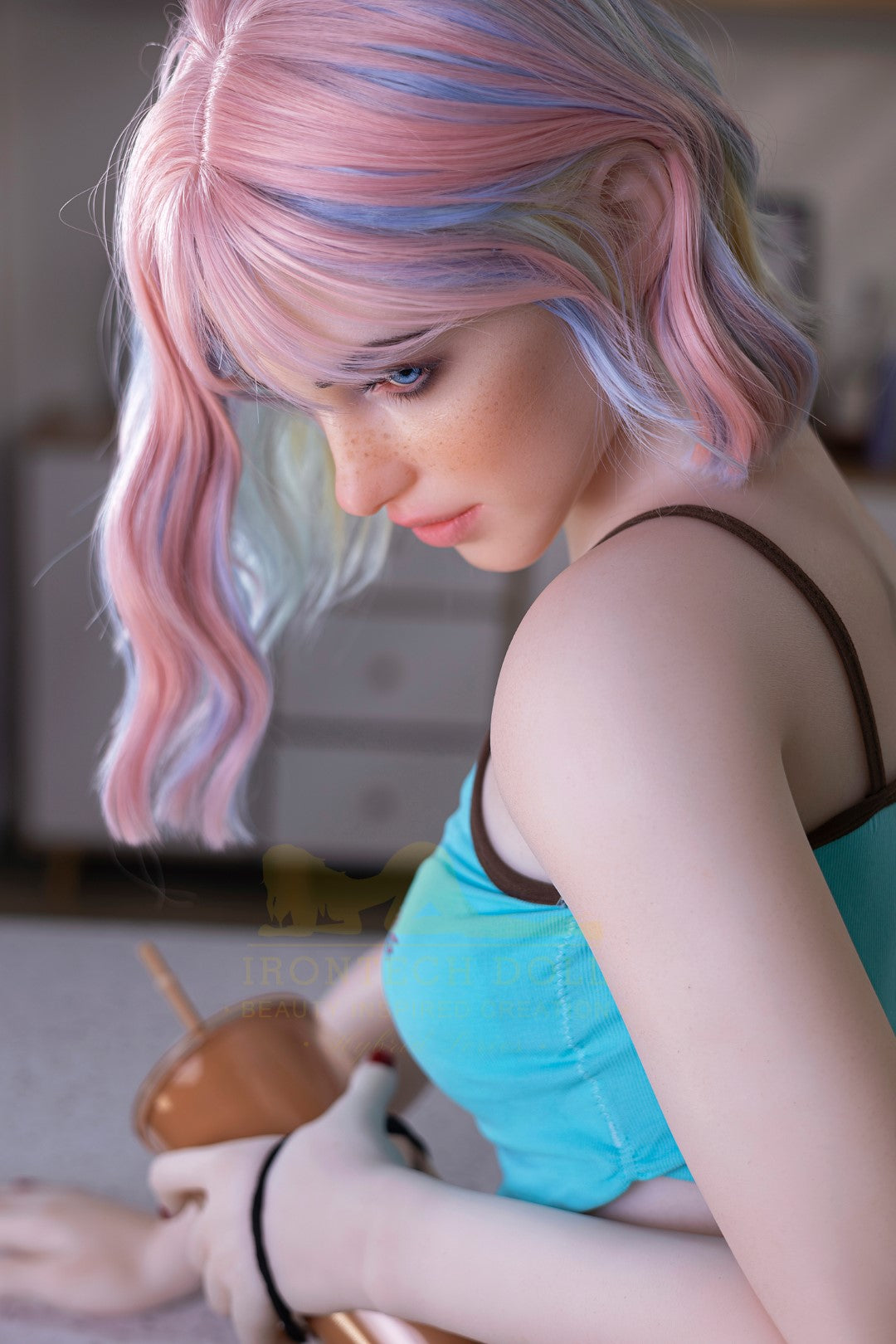 Heidi sexdukke (Irontech Doll 162cm a-cup S46 TPE+silikon)