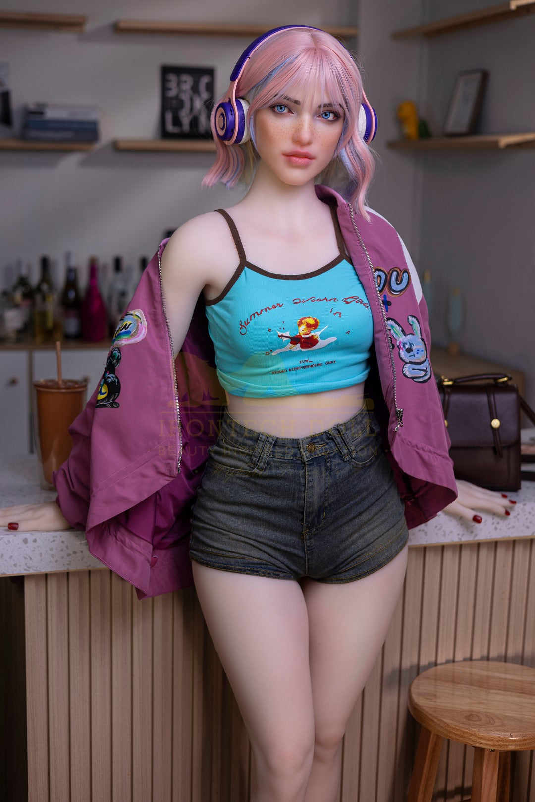 Heidi sexdukke (Irontech Doll 162cm a-cup S46 TPE+silikon)