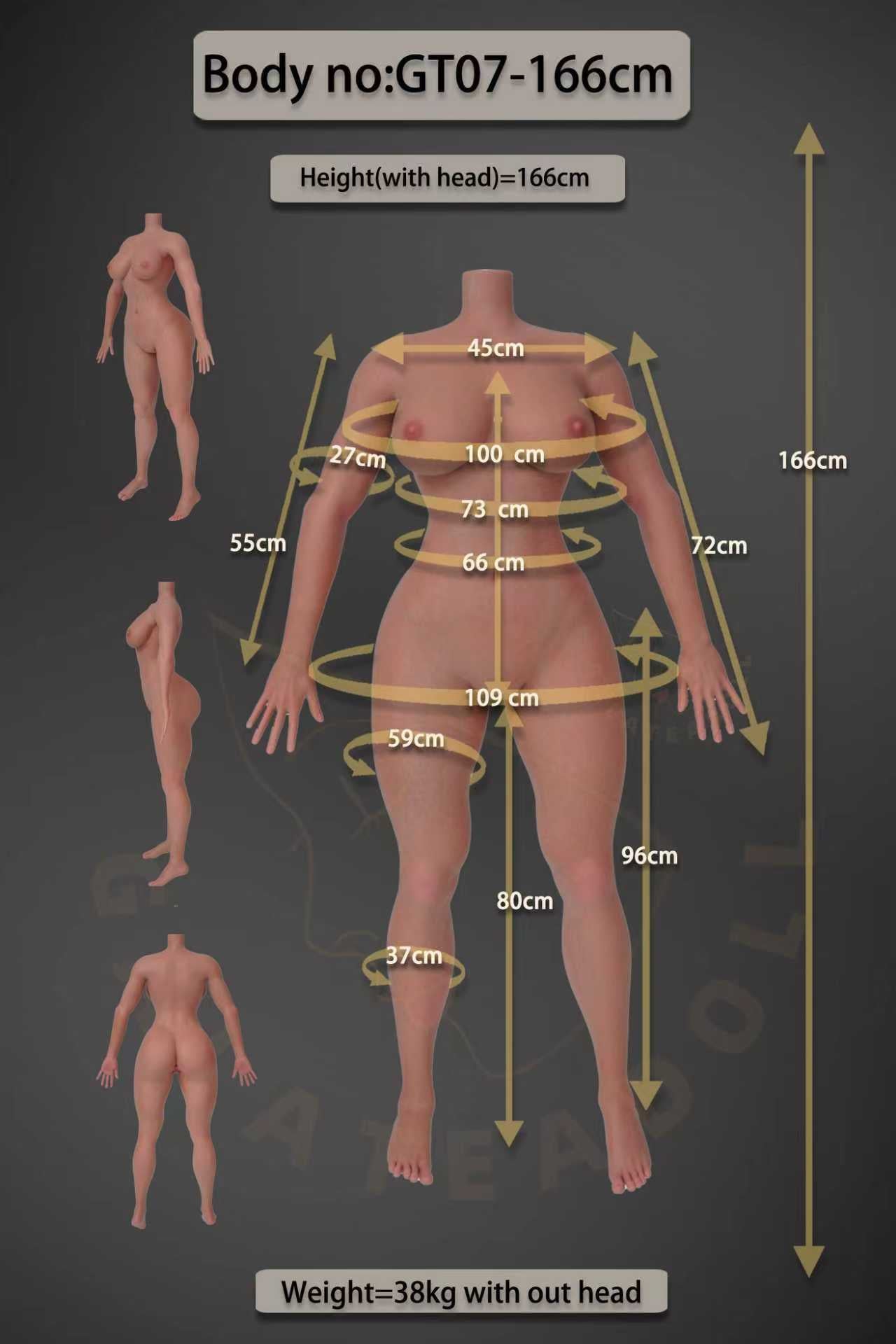 Yolanda sexdukke (Galatea Doll 166 cm E-cup #135 Silikon)