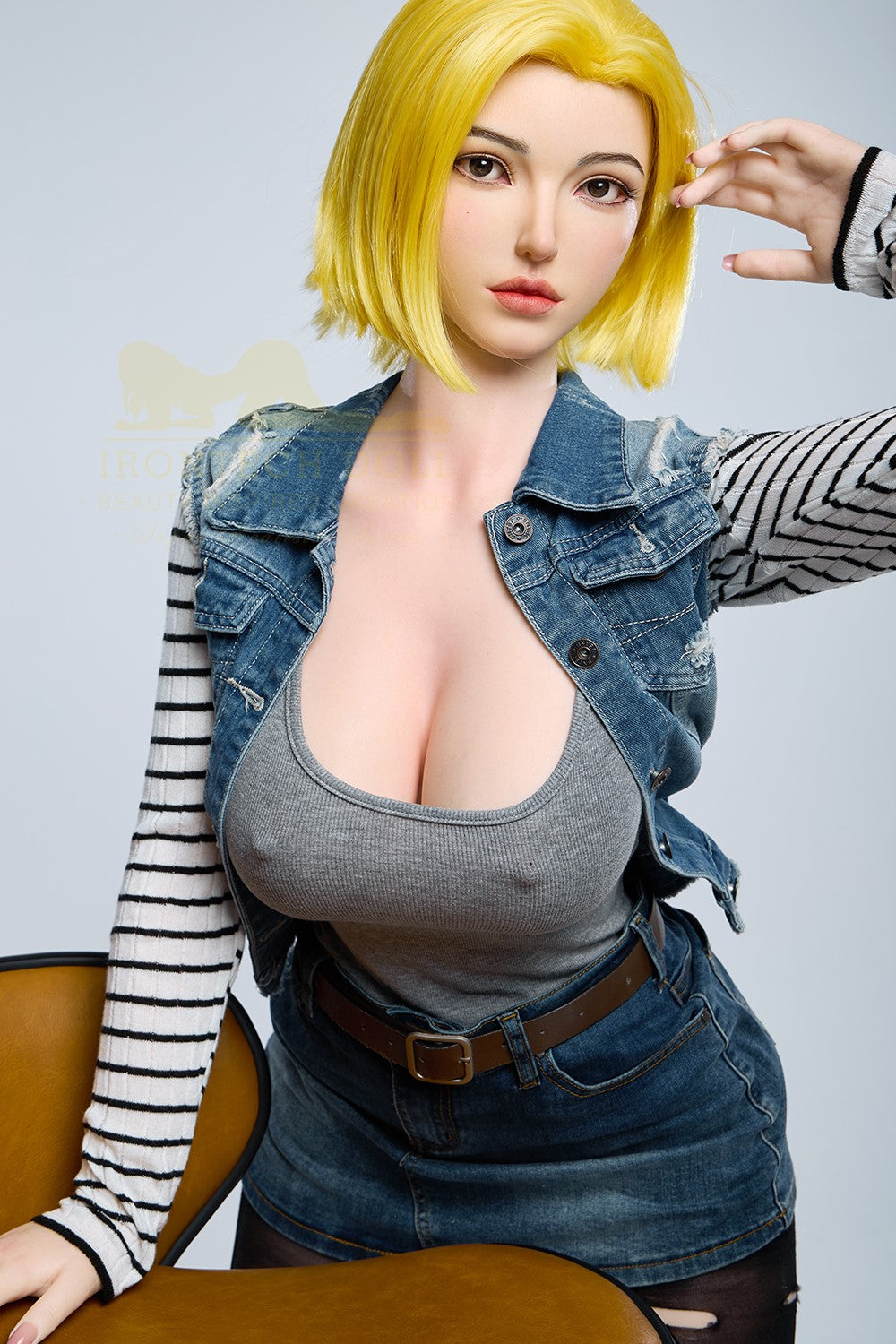 Joline Android 18 sexdukke (Irontech Doll 159 cm G-cup S41 silikon)