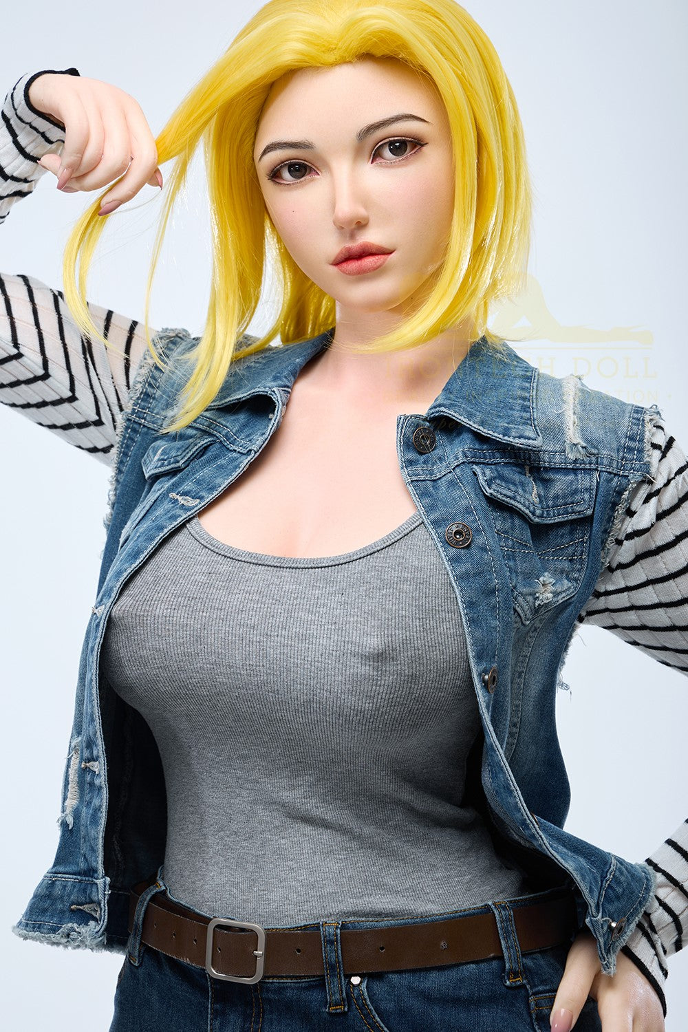 Joline Android 18 sexdukke (Irontech Doll 159 cm G-cup S41 silikon)