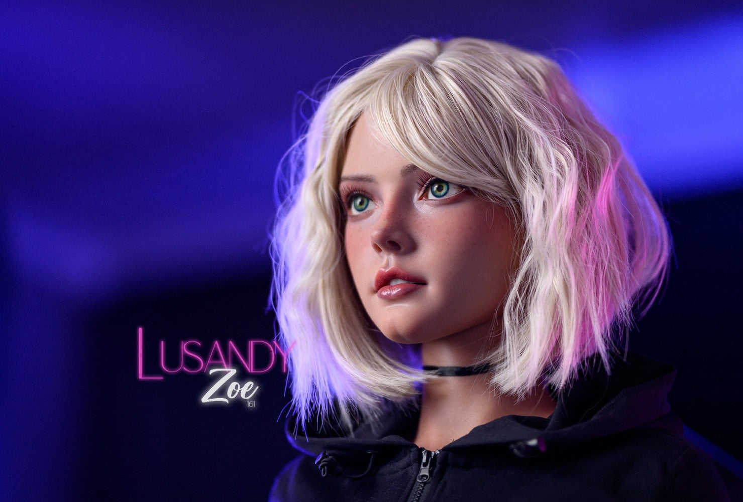 Zoe sexdukke (Lusandy Doll 161 cm D-cup silikon)