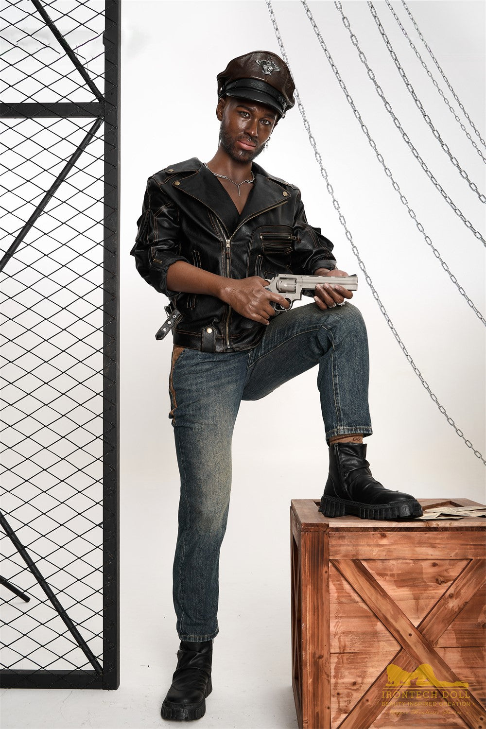 Regning mannlig sexdukke (Irontech Doll 176 cm M7 silikon)