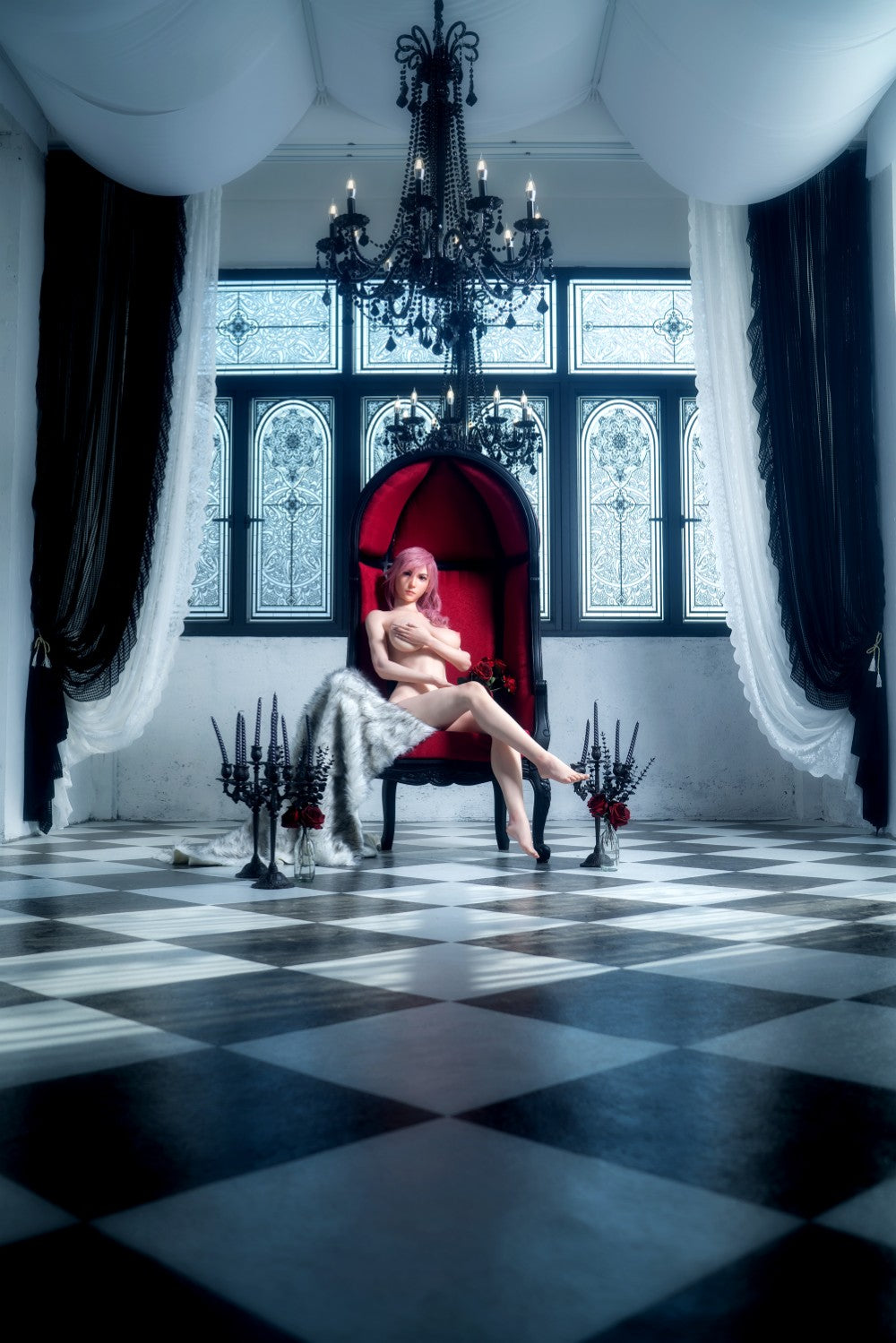 Lightning sexdukke (Game Lady 171 cm G-cup nr.19 silikon)