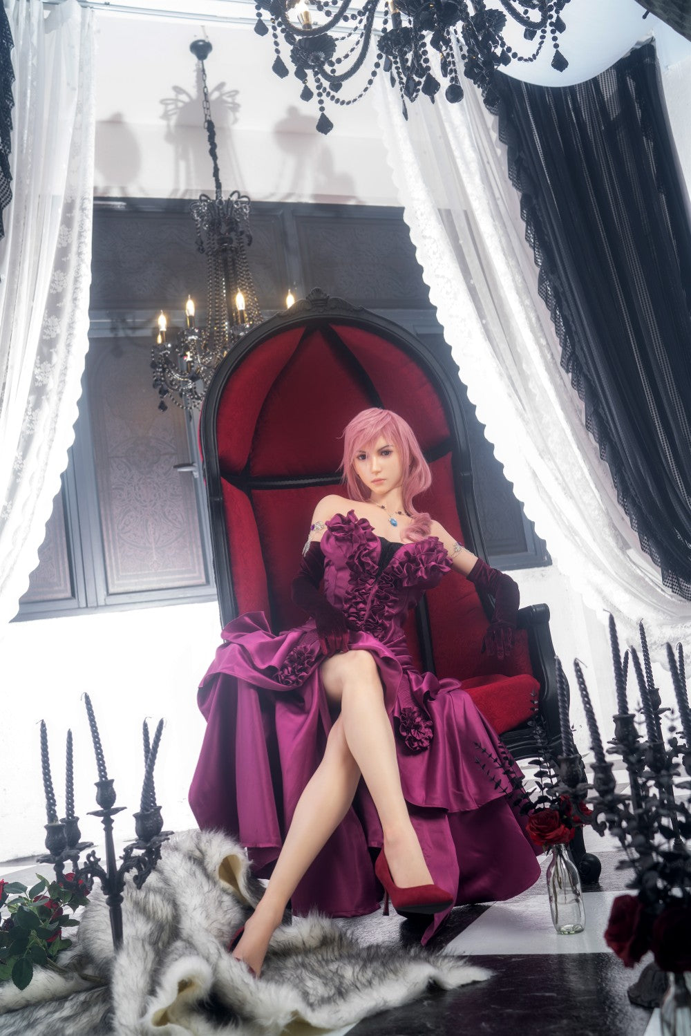 Lightning sexdukke (Game Lady 171 cm G-cup nr.19 silikon)