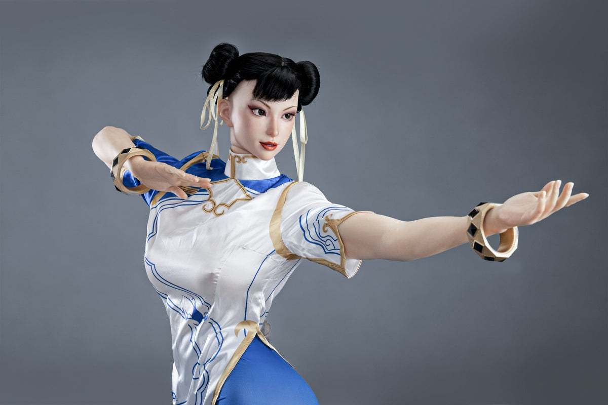 Chun Li sexdukke (Game Lady 169 cm F-cup nr. 47-1 silikon)