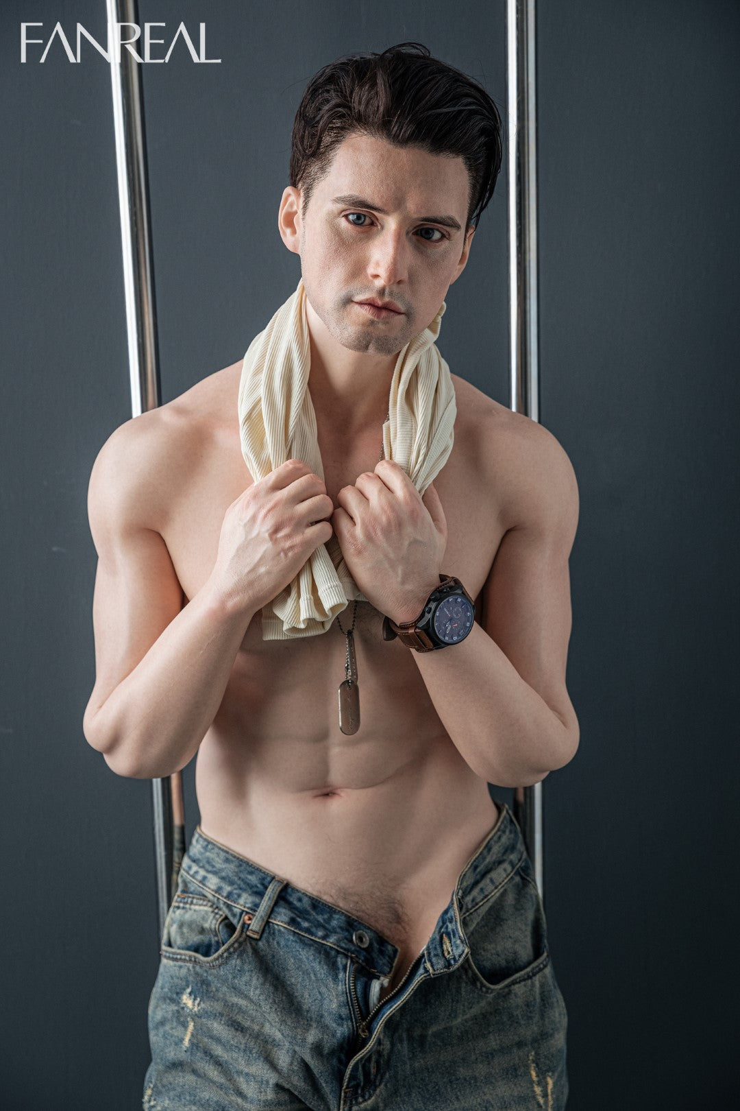 Henry mannlig sexdukke (FanReal Doll 173 cm silikon)