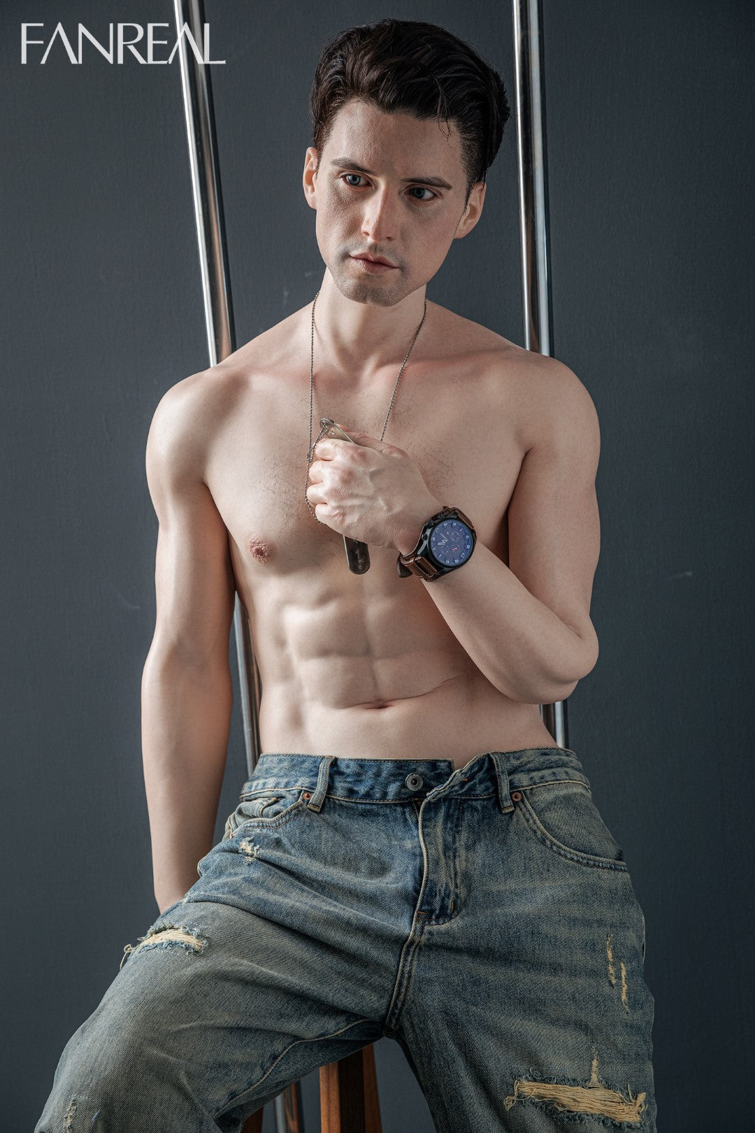 Henry mannlig sexdukke (FanReal Doll 173 cm silikon)