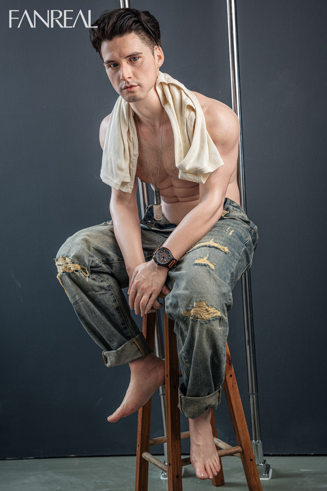 Henry mannlig sexdukke (FanReal Doll 173 cm silikon)