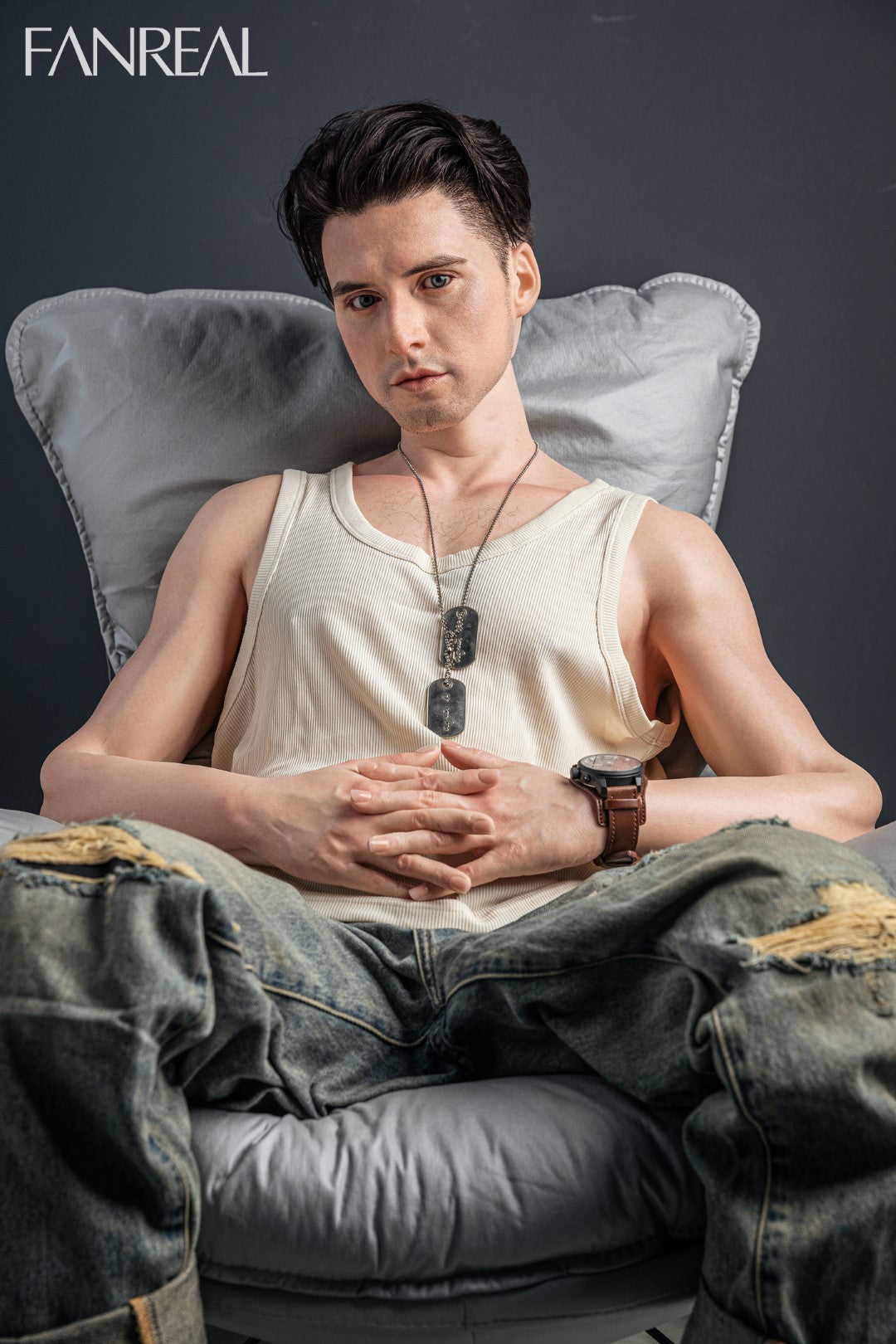 Henry mannlig sexdukke (FanReal Doll 173 cm silikon)